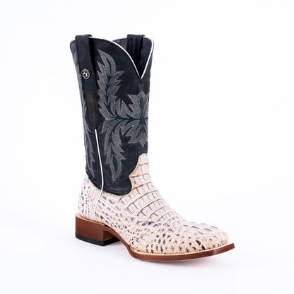 TANNER MARK MEN'S Print Hornback Natural Western Cowboy Boots