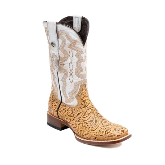 TANNER MARK MEN’S HandTooled Orix Print Western Boots