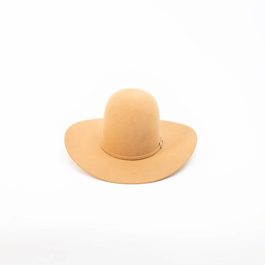 RODEO KING Camel 7X Open Crown 4.5" Brim Felt Cowboy Hat