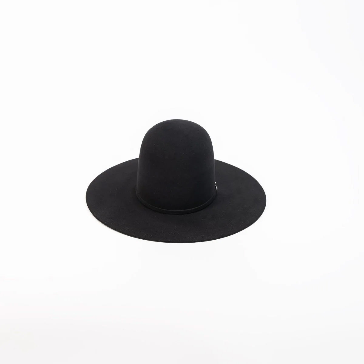 RODEO KING Black 7X Open Crown 4.5" Brim Felt Cowboy Hat