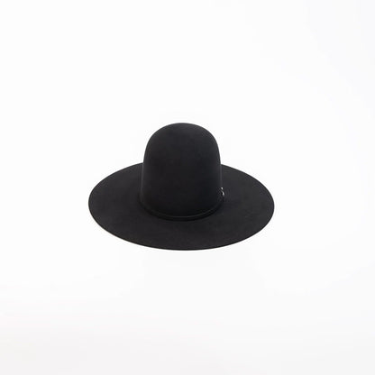 RODEO KING Black 7X Open Crown 4.5" Brim Felt Cowboy Hat