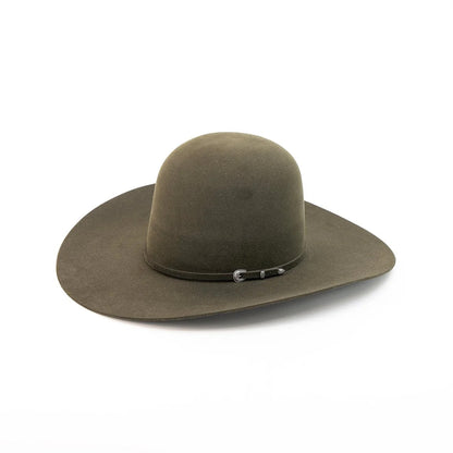 RODEO KING Mosgreen 7X Open Crown 4.5" Brim Felt Cowboy Hat