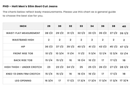 Holt Men's Dark Blue Slim Boot Cut Jeans